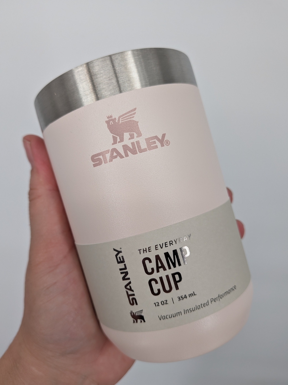 Stanley Pink Camp Cup - 12 oz Vacuum Insulated